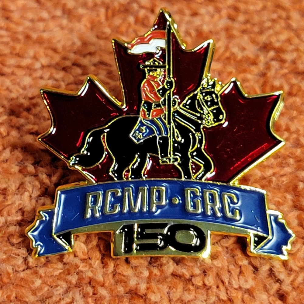 Collectible RCMP GRC 150th Anniversary Maple Leaf Pin